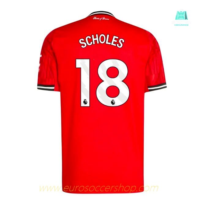 2025-2026 Man Utd Home Shirt (Scholes 18)