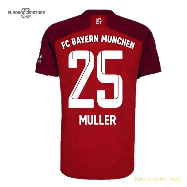 Outstanding 2021-2022 Bayern Munich Home Kit (muller 25)