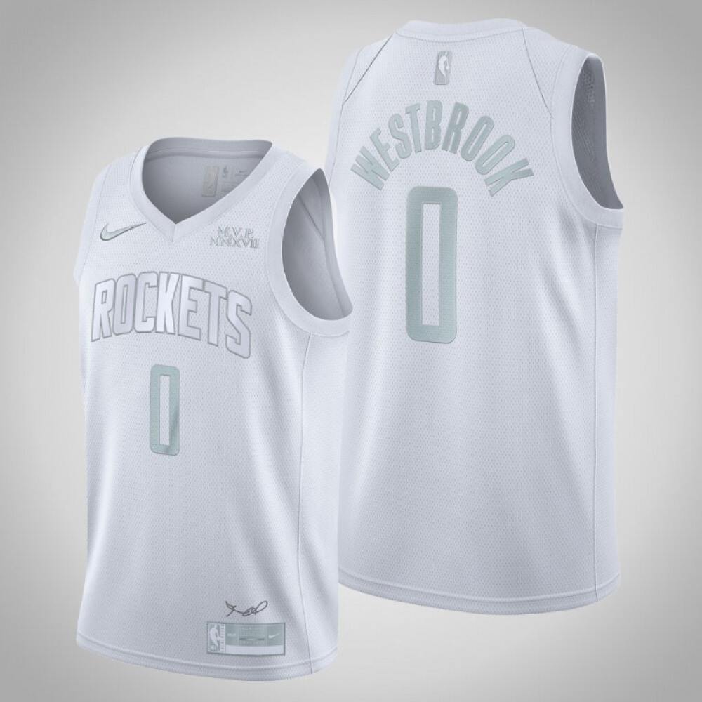 Houston Rockets 0 White Jersey - NBA Collection