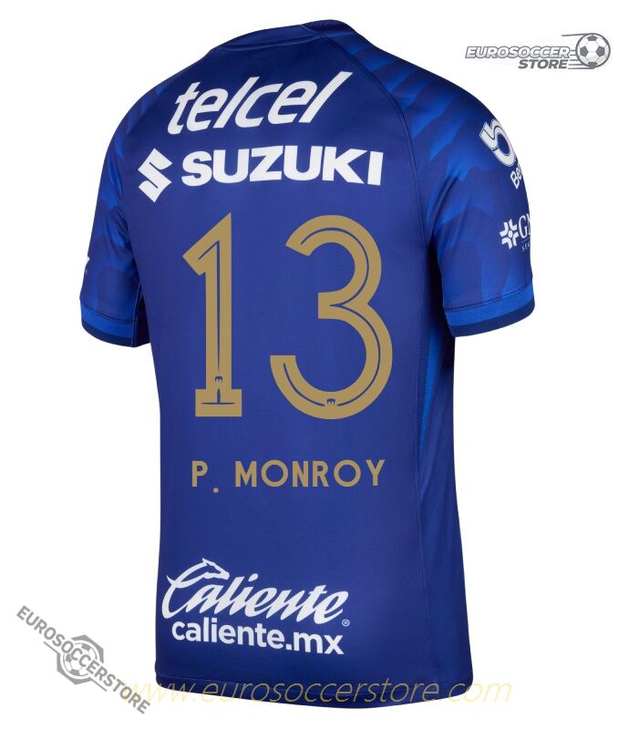 Away Jersey of Pumas UNAM: P. MONROY, Number 13, Season 25-26