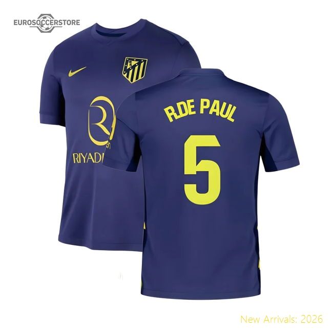 2025-2026 Atletico Madrid Away Jersey R.de Advanced Textile