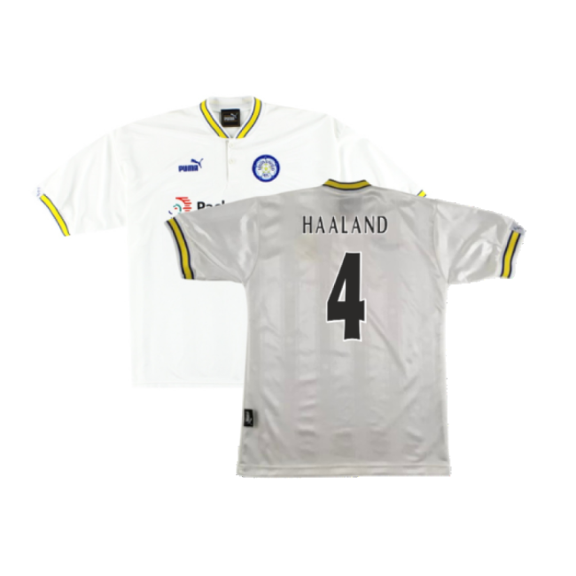 Proud Leeds Home Shirt L Mint Haaland #4 Match Quality Latest Edit...