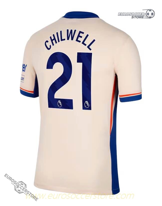 Away Jersey of Chilwell from Chelsea for the 24-25 Season (Version 21)