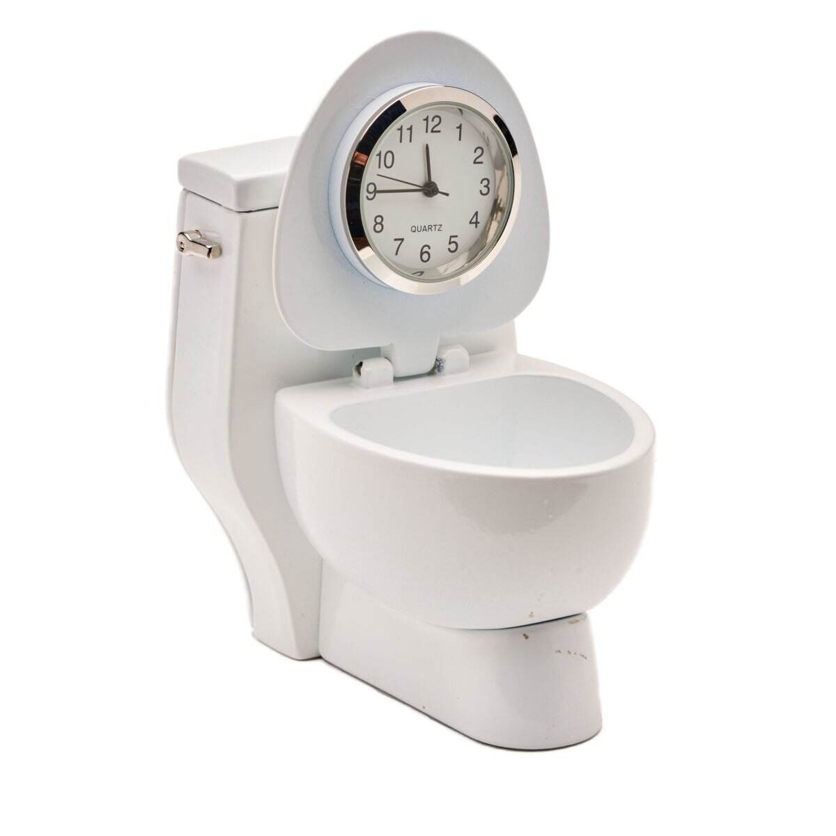 Toilet Clock - White