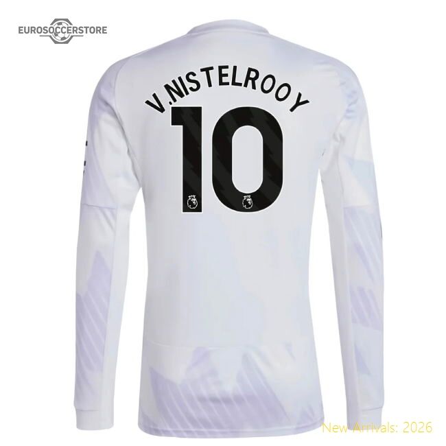 Official 2025-2026 Man Utd Long Sleeve Away Shirt (v.nistelrooy 10)