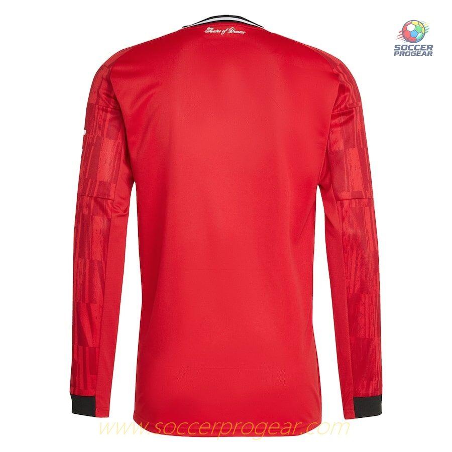 Manchester United Home Soccer Shirt 2025-2026 Season Long Sleeve Version