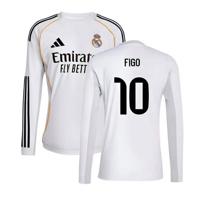 2025-2026 Real Madrid Home Football Shirt (Figo 10) Quick Dry