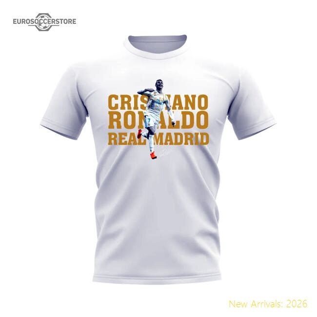 Luxury Cristiano Ronaldo Real Madrid Player Tee (white)