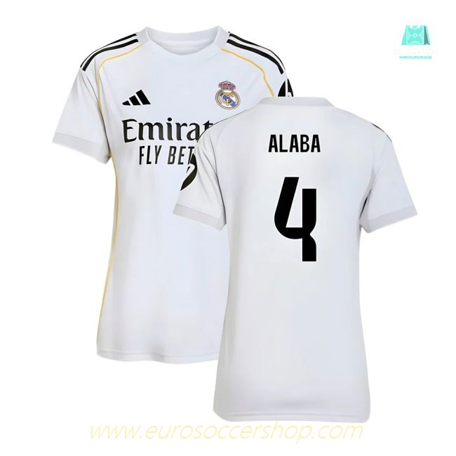 2025-2026 Real Madrid Home Shirt (Womens) (Alaba 4)