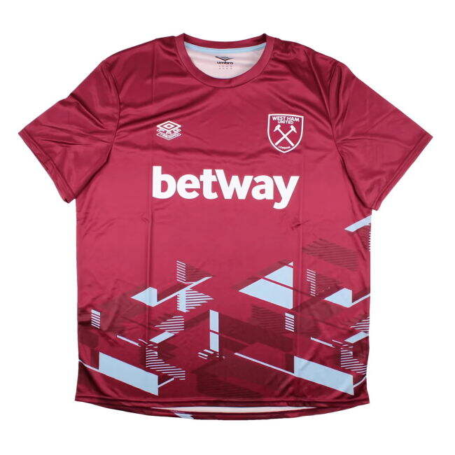 2023-2024 West Ham Warm Up Jersey Shirt for (Unisex