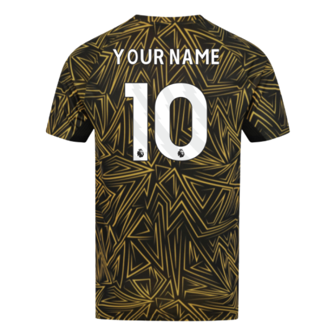 2025-2026 Wolves Home Pre-Match Shirt (Black) (Your Name)_172