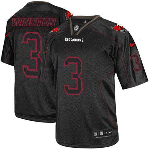None #None Black Lights Out NFL Elite Jersey Mens high-quality