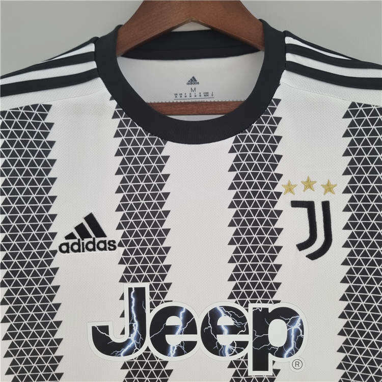 2223 Juventus Home WhiteBlack Soccer Jersey Football Shirt - Official