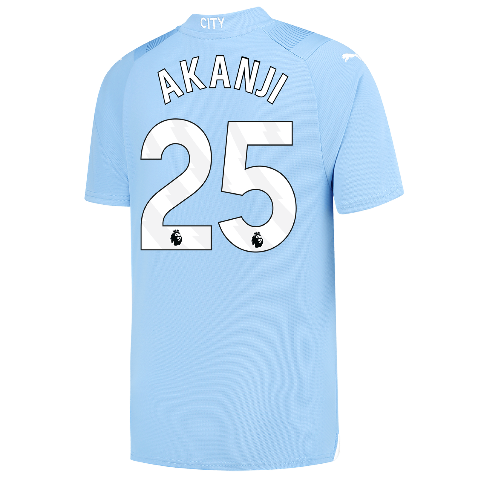 23-24 Season Manchester City's Home Jersey, Number 25, Worn by AKANJI