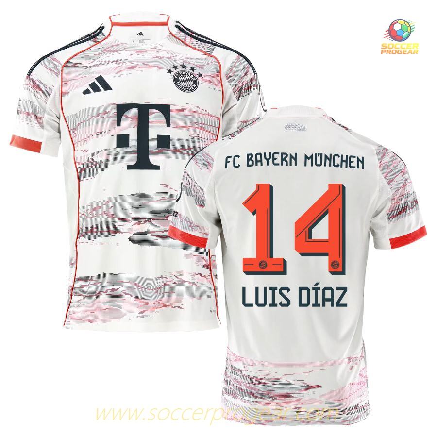 Football Jersey Bayern Munich Away 2025-2026 Season Luis Diaz