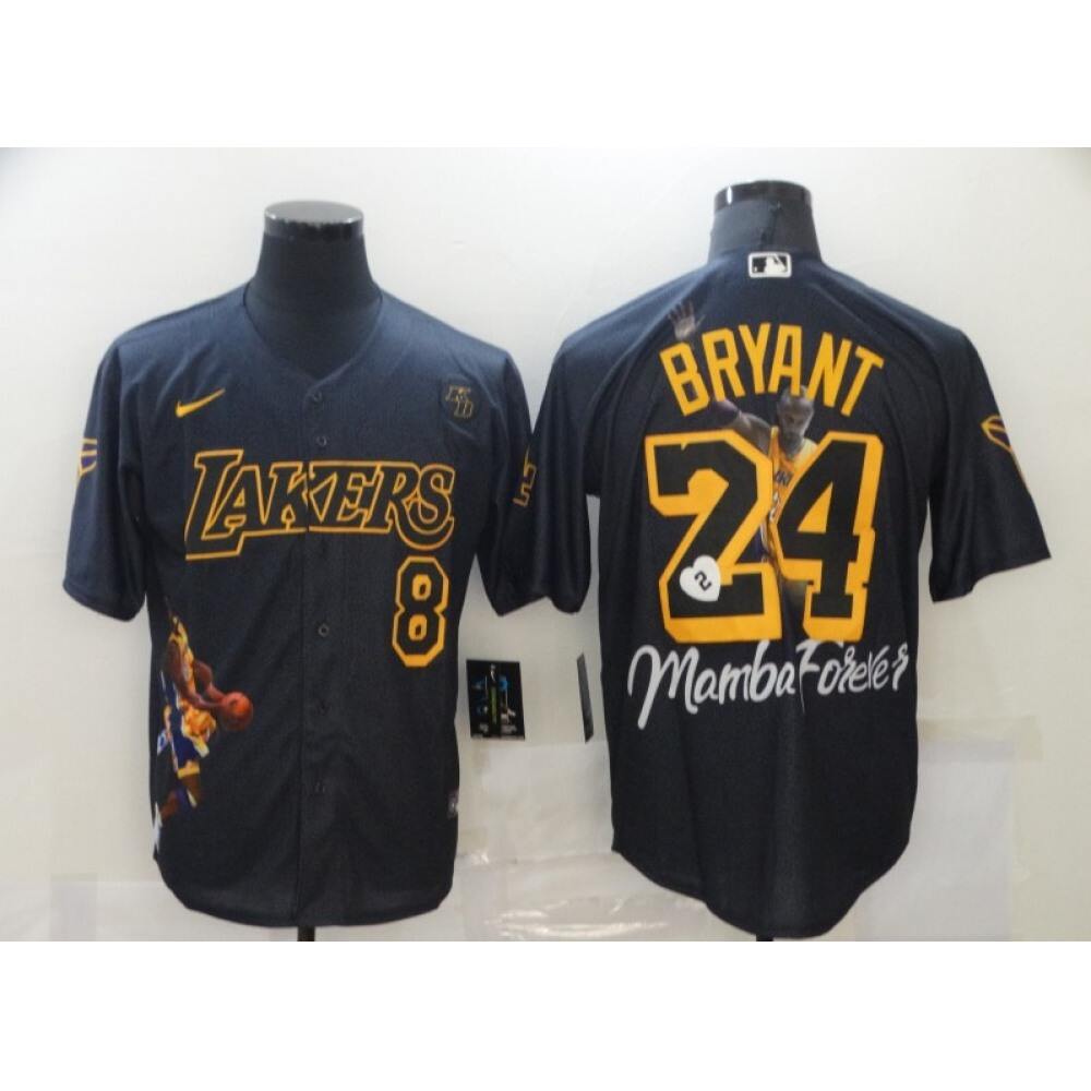 Collector's Item Authentic Men's Lakers #8 Back Black Basketball Jersey