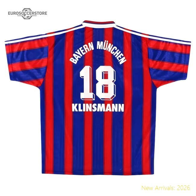 Bayern Munich 1995-97 Home Kit 18 Klinsmann ((good) S)