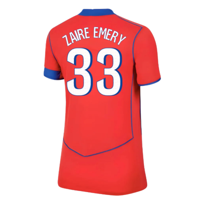 Official 2025-2026 PSG French League Third Uniform (Zaire 33) (Womens)