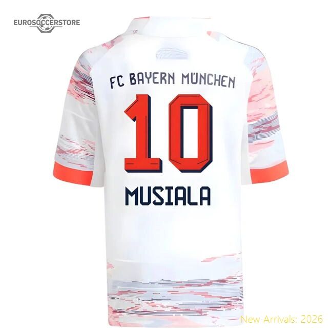 Premium-grade 2025-2026 Bayern Munich Away Mini Kit (musiala 10)