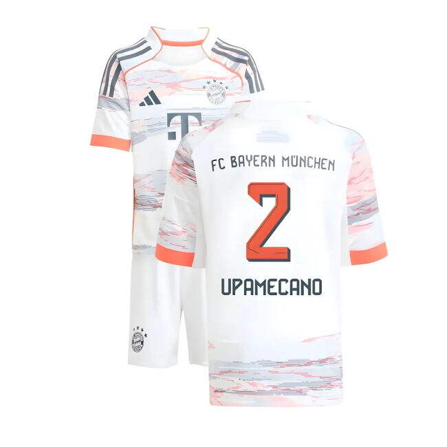 Premium Quality Bayern Upamecano #2 Modern Style Fan Gear Football Kit
