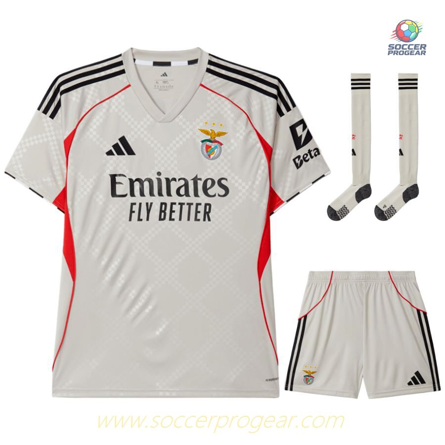 Benfica Away Children'sren's Soccer Uniform Football Jersey 2025/26 Collection