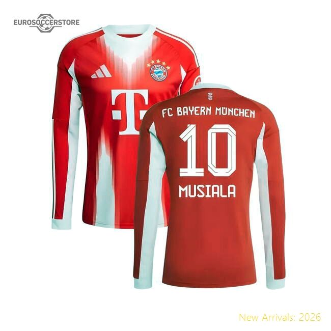 2025-2026 Bayern Munich Long Sleeve Main Jersey (musiala 10)