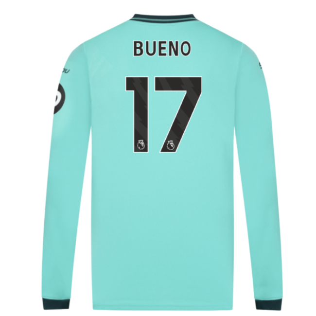 Women's 2025-2026 Wolves Long Sleeve Away Shirt (Bueno 17)