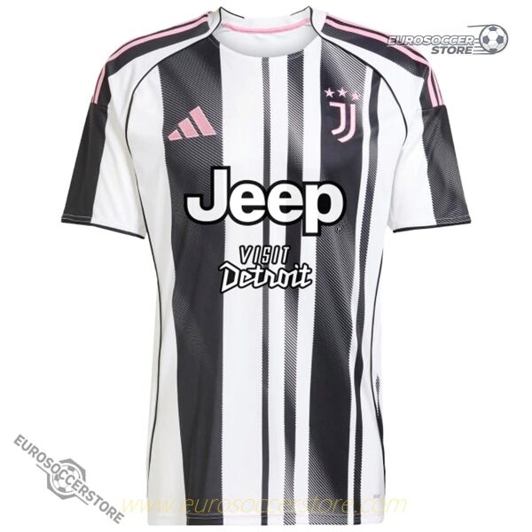 Juventus Home Jersey 25-26 with ADZIĆ 17 and Jeep Sponsor