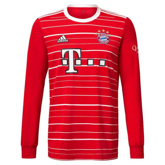 2022-2023 Bayern Munich Long Sleeve Home Shirt (LEWANDOWSKI 9)