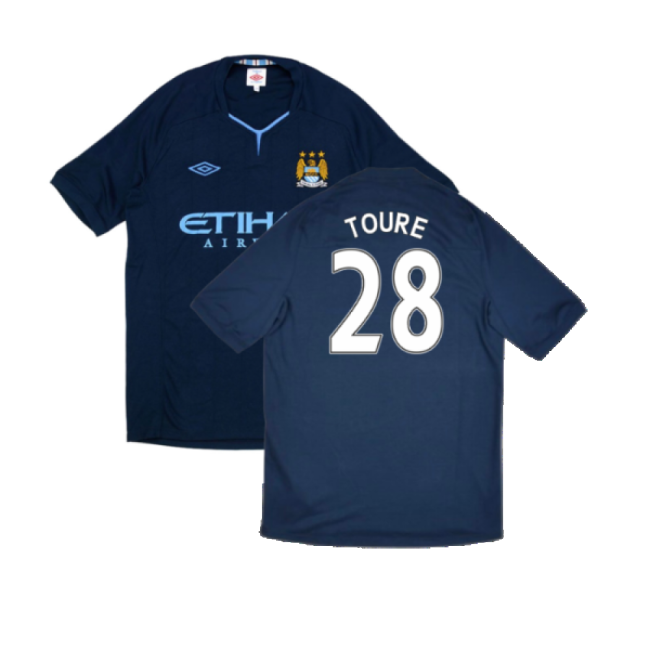 Manchester City 2010-11 Away Kit ((Very Good) XL) (Toure 28)