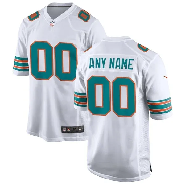 None Miami Dolphins Game Jersey - White | NFL Player Jersey | NFL Foot