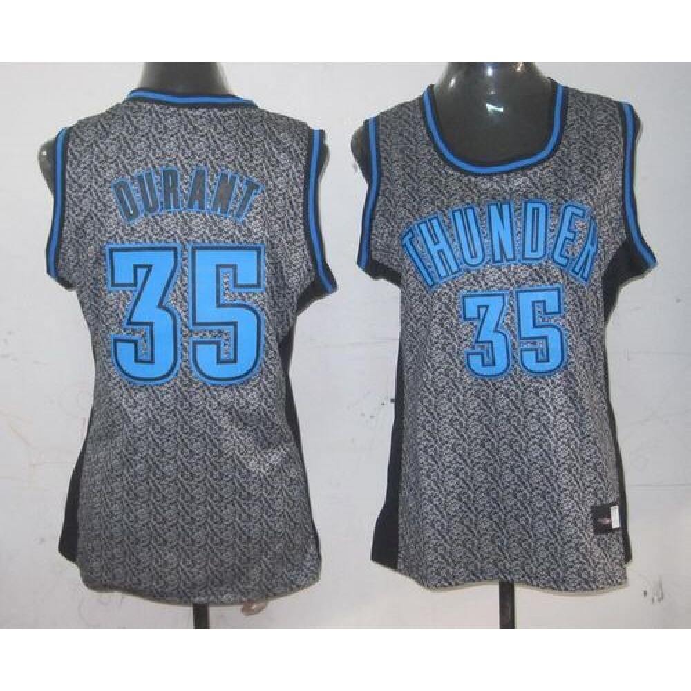 Contemporary Men's OKC Thunder #35 Kevin None Basketball Jersey
