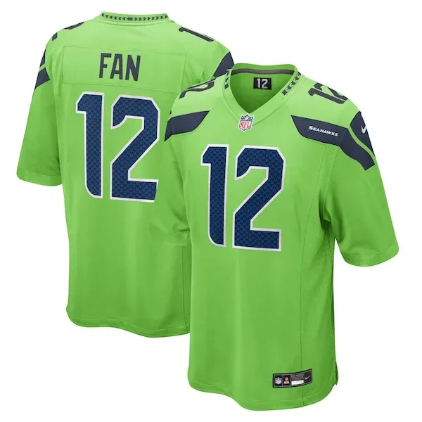 Seattle Seahawks Fan Seattle Game Jersey - Green | NFL Player Jersey