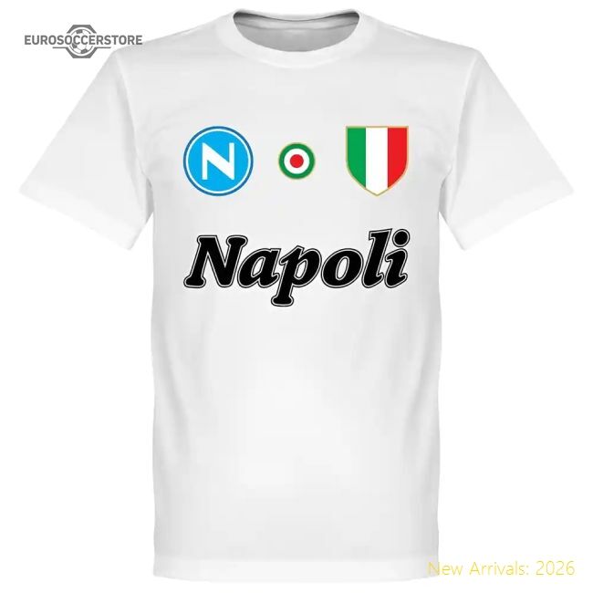 Top-Quality Professional-Grade Napoli Team T-Shirt - White