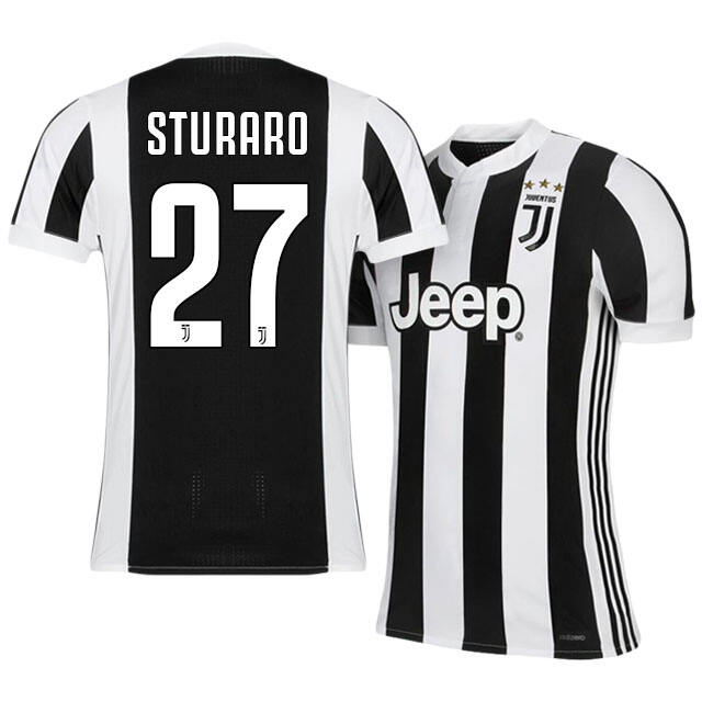 Juventus Home 201718 Stefano Sturaro 27 Shirt - Official Replica 18003