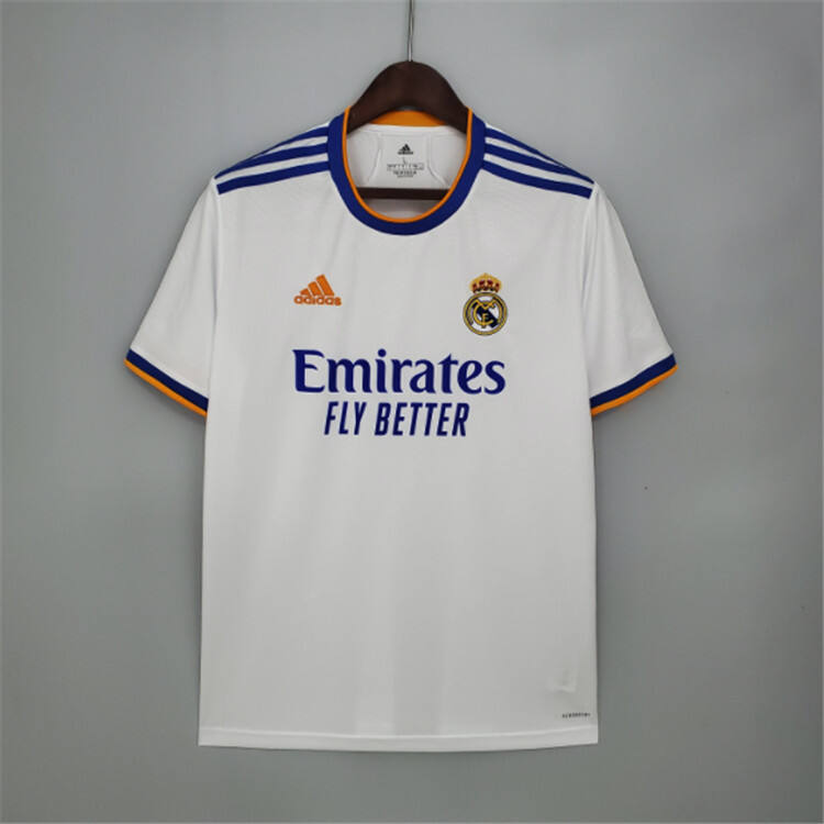 Real Madrid 21-22 Home White Soccer Jersey Football Shirt - Official