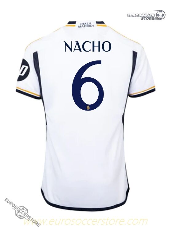 Authentic Real Madrid Home Football Jersey for Nacho (Number 6) - 2023-2024 Season Edition