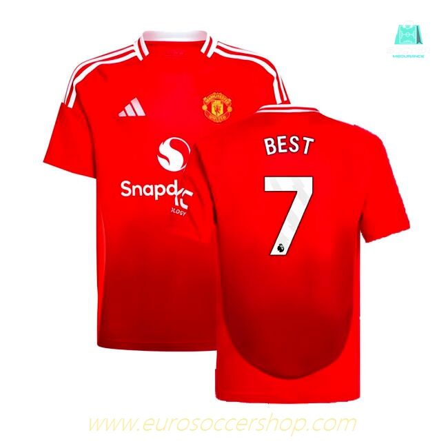 2024-2025 Man Utd Home Shirt (Kids) (Best 7)