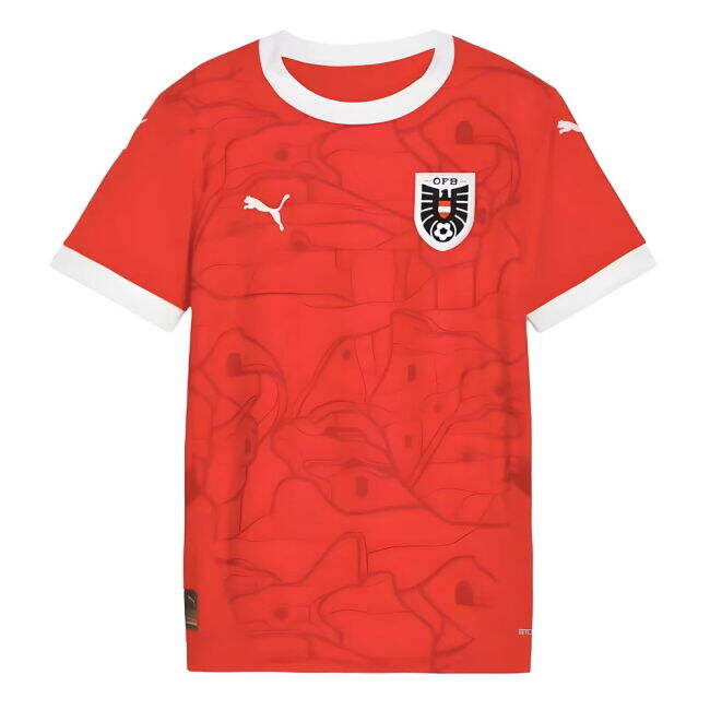 Austria Football Team Fan Shirt - Kids Version