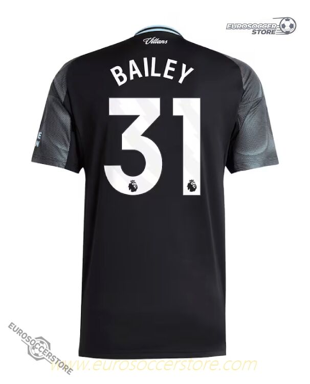Aston Villa 25-26 Season Away Jersey with BAILEY 31 Printing