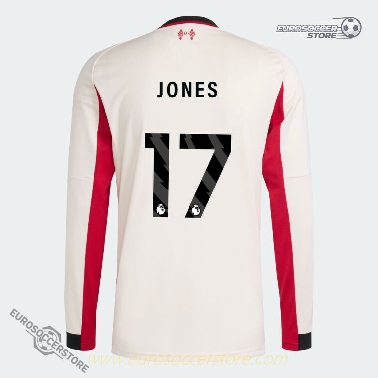 Liverpool 25-26 Season Away Long Sleeve Jersey with JONES 17 Printing