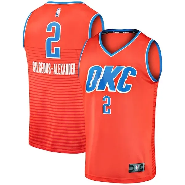 Shai Gilgeous-Alexander OKC Replica Jersey - top-tier fashionable -