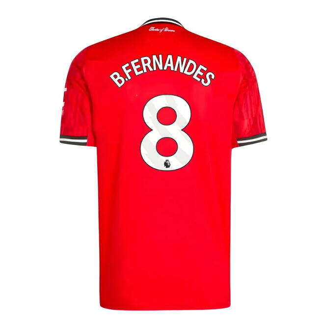 Match Quality Supporter Football Man Utd Home Shirt B Fernandes #8...