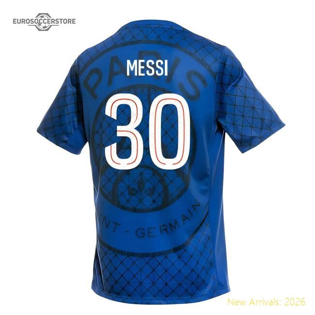 Professional-Grade 2025-2026 Psg Academy Pro Home Pre Match Shirt (Royal) (Messi