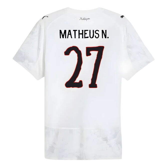 2025-2026 KIDSUPER x Manchester City CWC Authentic Shirt (White) (Matheus N. 27)