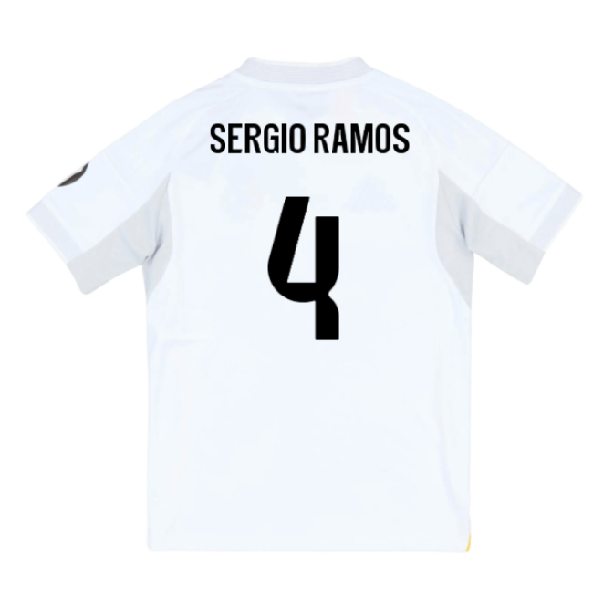 2025-2026 Real Madrid Home Youth Kit (Sergio Ramos 4) - Supporter E...