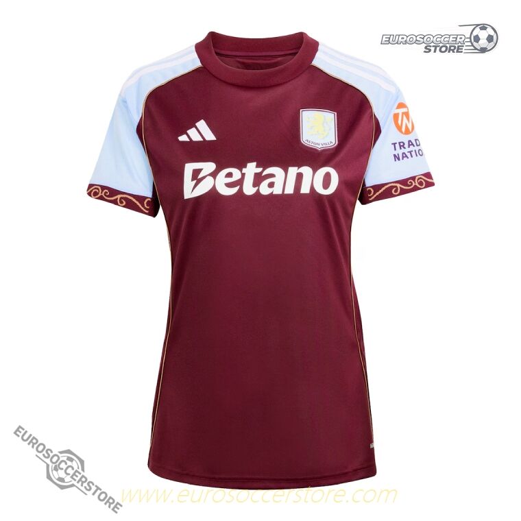 Aston Villa Women's Home Football Jersey for the 25-26 Season