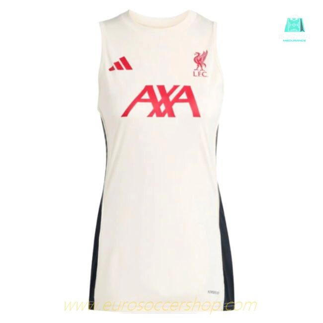 2025-2026 Liverpool Sleeveless Jersey (White) - Womens