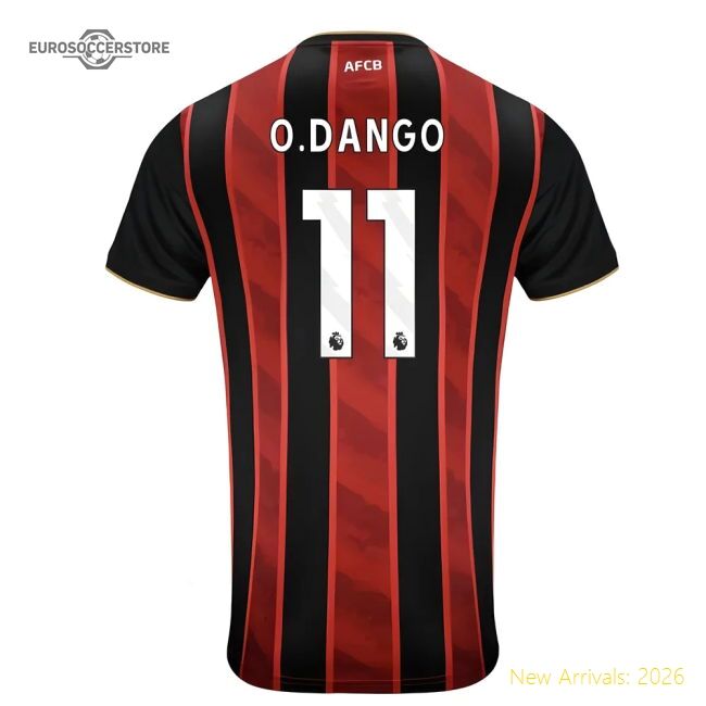 Bournemouth English Football O.dango Home Jersey Advanced Textile