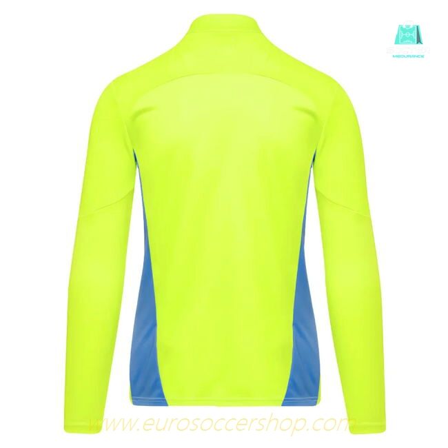 2024-2025 Man City Training 1/4 Zip Top (Yellow Glow)